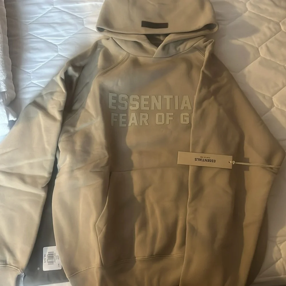 Fear of God ESSENTIALS Gray Bonded Hoodie Seal NWT!